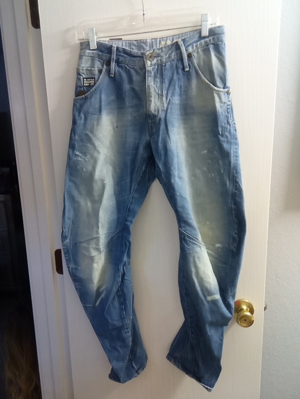 G-Star Faded Blue Slim Straight Jeans